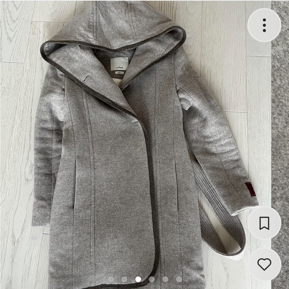Aritzia wool coat with hood - size XXS - Picture 5 of 6
